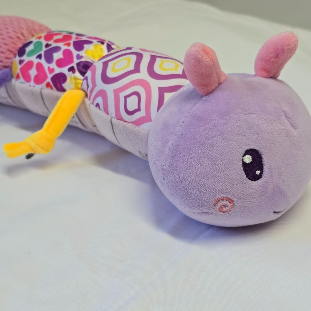 Baby Soft Toy Caterpillar Plush‎ Multicolor Patchwork 22” Rattle